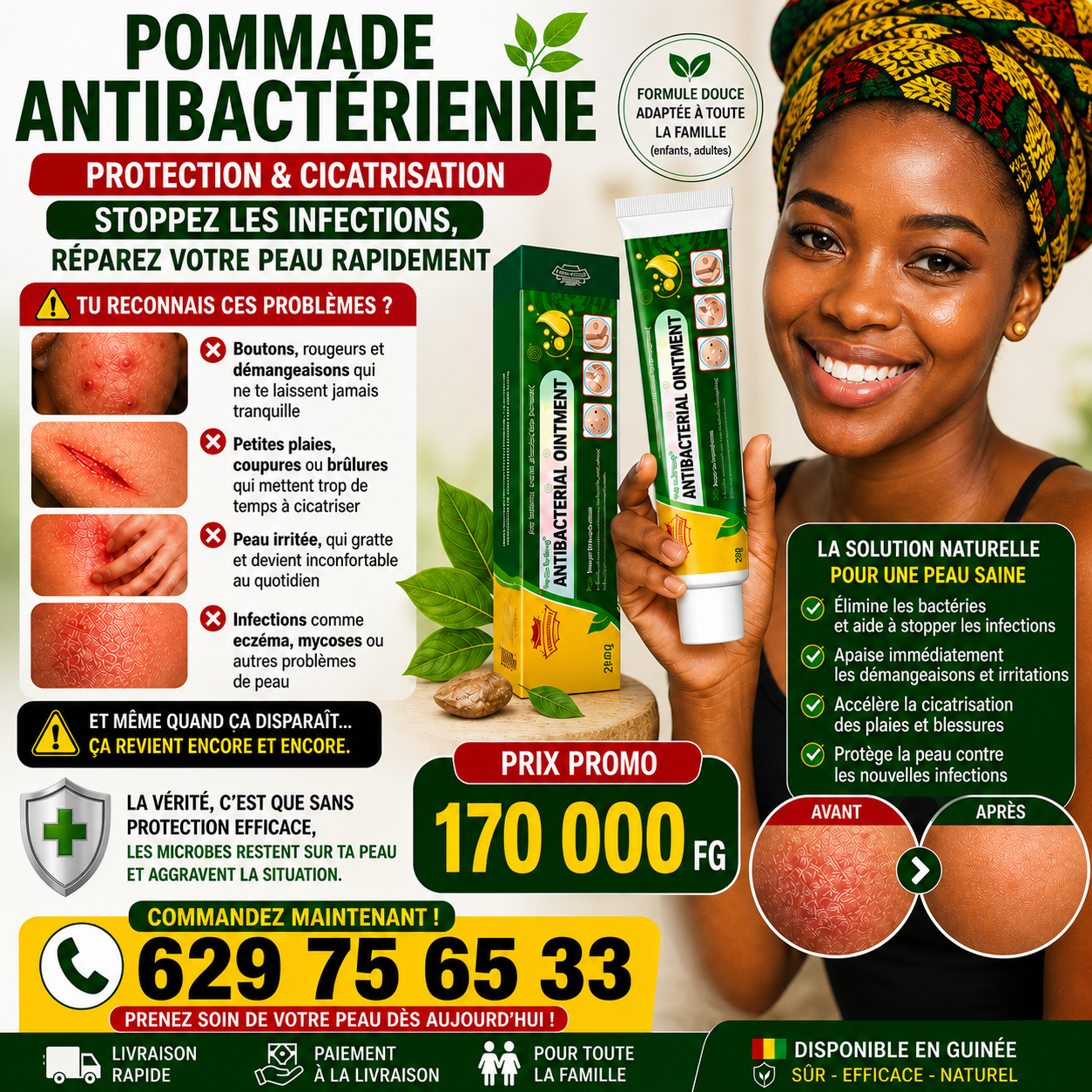 Stoppez définitivement les démangeaisons, rougeurs et boutons